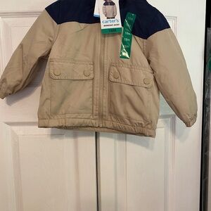 Carter's Tan and Navy Kids Jacket